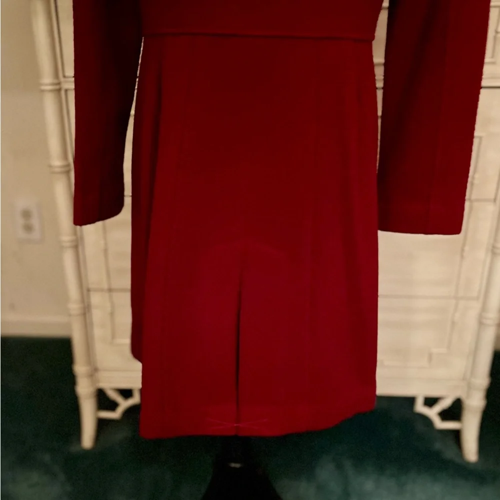 Cherry Red Wool Pea Coat by GUESS - Picture 11 of 12
